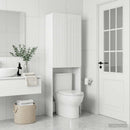 vidaXL WC Szekrény ZWOLLE Magasfényű Fehér 66 x 25,5 x 190 cm