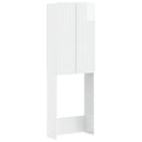 vidaXL WC Szekrény ZWOLLE Magasfényű Fehér 66 x 25,5 x 190 cm