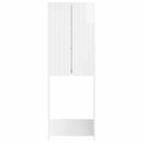 vidaXL WC Szekrény ZWOLLE Magasfényű Fehér 66 x 25,5 x 190 cm