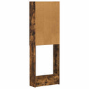 vidaXL WC Szekrény ZWOLLE Füstös Tölgy 66 x 25,5 x 190 cm Szerelt Fa