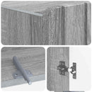 vidaXL WC Szekrény ZWOLLE Szürke Sonoma 66 x 25,5 x 190 cm Szerelt Fa