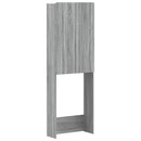 vidaXL WC Szekrény ZWOLLE Szürke Sonoma 66 x 25,5 x 190 cm Szerelt Fa