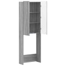 vidaXL WC Szekrény ZWOLLE Szürke Sonoma 66 x 25,5 x 190 cm Szerelt Fa