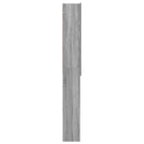 vidaXL WC Szekrény ZWOLLE Szürke Sonoma 66 x 25,5 x 190 cm Szerelt Fa