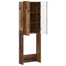 vidaXL WC Szekrény ZWOLLE Antik Fa 66 x 25,5 x 190 cm Szerelt Fa