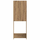 vidaXL WC Szekrény ZWOLLE Kézműves Tölgy 66 x 25,5 x 190 cm Szerelt Fa
