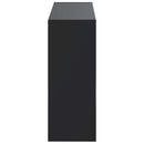 vidaXL Fali Cipőtartó ARNHEM 71 x 17 x 43 cm Szerelt Fa Fekete