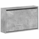 vidaXL Fali Cipőtartó ARNHEM 71 x 17 x 43 cm Szerelt Fa Betonszürke