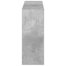 vidaXL Fali Cipőtartó ARNHEM 71 x 17 x 43 cm Szerelt Fa Betonszürke