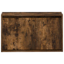 vidaXL Fali Cipőtartó ARNHEM 71 x 17 x 43 cm Szerelt Fa Füstös Tölgy