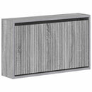 vidaXL Fali Cipőtartó ARNHEM 71 x 17 x 43 cm Szerelt Fa Szürke Sonoma