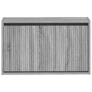 vidaXL Fali Cipőtartó ARNHEM 71 x 17 x 43 cm Szerelt Fa Szürke Sonoma