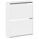 vidaXL Fali Cipőtartó ARNHEM 71 x 17 x 86 cm Szerelt Fa