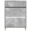 vidaXL Cipőszekrény ARNHEM 78 x 24 x 103 cm Szerelt Fa Betonszürke