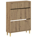 vidaXL Cipőszekrény ARNHEM 78 x 24 x 103 cm Szerelt Fa Kézműves Tölgy