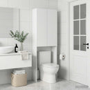 vidaXL WC Szekrény ARNHEM Fehér 66 x 25,5 x 190 cm Szerelt Fa