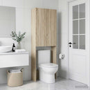 vidaXL WC Szekrény ARNHEM Sonoma Tölgy 66 x 25,5 x 190 cm Szerelt Fa