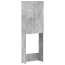 vidaXL WC Szekrény ARNHEM Betonszürke 66 x 25,5 x 190 cm Szerelt Fa