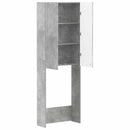 vidaXL WC Szekrény ARNHEM Betonszürke 66 x 25,5 x 190 cm Szerelt Fa