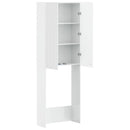 vidaXL WC Szekrény ARNHEM Magasfényű Fehér 66 x 25,5 x 190 cm