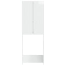 vidaXL WC Szekrény ARNHEM Magasfényű Fehér 66 x 25,5 x 190 cm