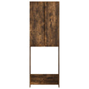 vidaXL WC Szekrény ARNHEM Füstös Tölgy 66 x 25,5 x 190 cm Szerelt Fa