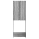 vidaXL WC Szekrény ARNHEM Szürke Sonoma 66 x 25,5 x 190 cm Szerelt Fa