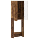 vidaXL WC Szekrény ARNHEM Antik Fa 66 x 25,5 x 190 cm Szerelt Fa