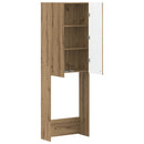 vidaXL WC Szekrény ARNHEM Kézműves Tölgy 66 x 25,5 x 190 cm Szerelt Fa
