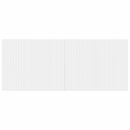 vidaXL Falra szerelhető fejtámla ARNHEM Fehér Szerelt Fa