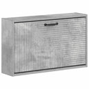 vidaXL Fali Cipőtartó HAARLEM 71 x 17 x 43 cm Szerelt Fa Betonszürke
