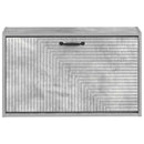 vidaXL Fali Cipőtartó HAARLEM 71 x 17 x 43 cm Szerelt Fa Betonszürke