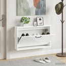 vidaXL Fali Cipőtartó HAARLEM 71 x 17 x 43 cm Szerelt Fa