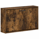 vidaXL Fali Cipőtartó HAARLEM 71 x 17 x 43 cm Szerelt Fa Füstös Tölgy
