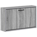 vidaXL Fali Cipőtartó HAARLEM 71 x 17 x 43 cm Szerelt Fa Szürke Sonoma