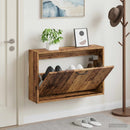 vidaXL Fali Cipőtartó HAARLEM 71 x 17 x 43 cm Szerelt Fa Antik Fa