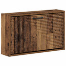 vidaXL Fali Cipőtartó HAARLEM 71 x 17 x 43 cm Szerelt Fa Antik Fa