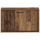 vidaXL Fali Cipőtartó HAARLEM 71 x 17 x 43 cm Szerelt Fa Antik Fa