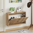 vidaXL Fali Cipőtartó HAARLEM 71 x 17 x 43 cm Szerelt Fa