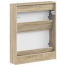 vidaXL Fali Cipőtartó HAARLEM 71 x 17 x 86 cm Szerelt Fa Sonoma Tölgy