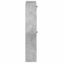 vidaXL Fali Cipőtartó HAARLEM 71 x 17 x 86 cm Szerelt Fa Betonszürke