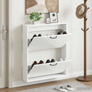 vidaXL Fali Cipőtartó HAARLEM 71 x 17 x 86 cm Szerelt Fa