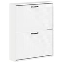 vidaXL Fali Cipőtartó HAARLEM 71 x 17 x 86 cm Szerelt Fa