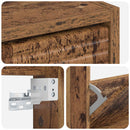 vidaXL Fali Cipőtartó HAARLEM 71 x 17 x 86 cm Szerelt Fa Antik Fa