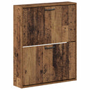 vidaXL Fali Cipőtartó HAARLEM 71 x 17 x 86 cm Szerelt Fa Antik Fa