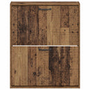 vidaXL Fali Cipőtartó HAARLEM 71 x 17 x 86 cm Szerelt Fa Antik Fa