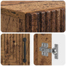 vidaXL Cipőszekrény HAARLEM 59,5 x 39,5 x 89,5 cm Szerelt Fa Antik Fa