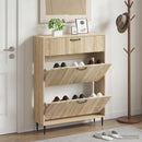 vidaXL Cipőszekrény HAARLEM 78 x 24 x 103 cm Szerelt Fa Sonoma Tölgy