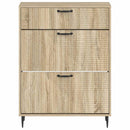 vidaXL Cipőszekrény HAARLEM 78 x 24 x 103 cm Szerelt Fa Sonoma Tölgy