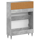 vidaXL Cipőszekrény HAARLEM 78 x 24 x 103 cm Szerelt Fa Betonszürke
